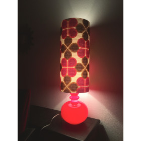 Lampe de sol Cordoba - opaline rouge...