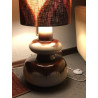 Lampe de sol Metropolis céramique et tissu vintage