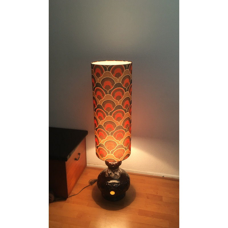 Floorlamp Osiris black - vintage 1970's