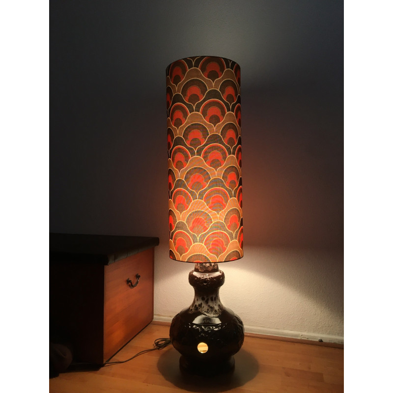 Floorlamp Osiris black - vintage 1970's