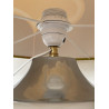 Lampe à poser abat-jour tissu vintage motif Sirius