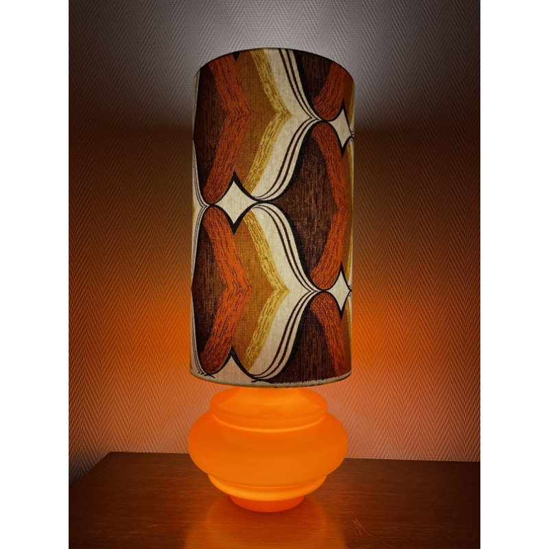 desklamp Boston - orange opalin glass