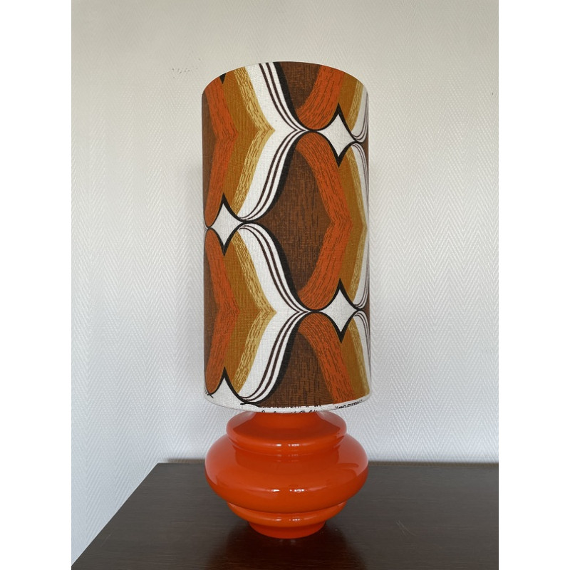 desklamp Boston - orange opalin glass