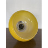 Desklamp Citronnade - yellow opalin glass and vintage fabric