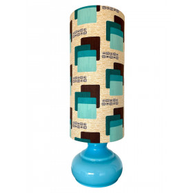 Lampe à poser Maori turquoise -...