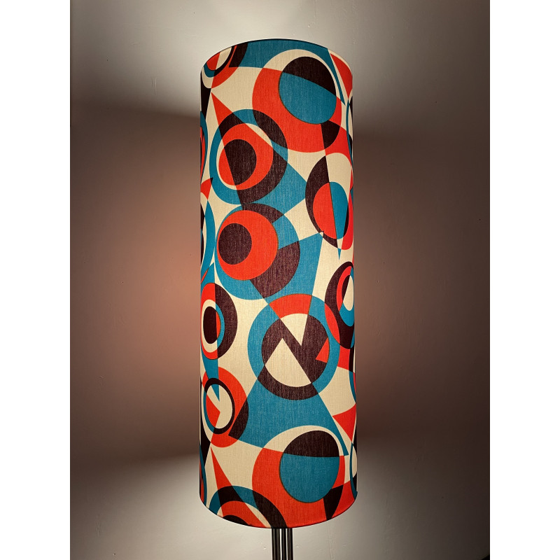 Lampshade Transat - H80 D30 - vintage fabric