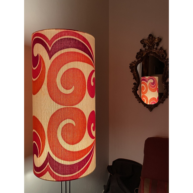 Lampshade Arabesco H53 D25 - vintage fabric