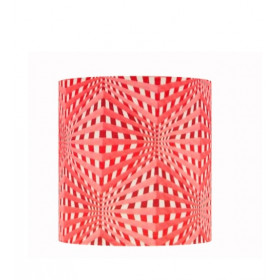 Lampshade Vasarely red H30cm D30cm