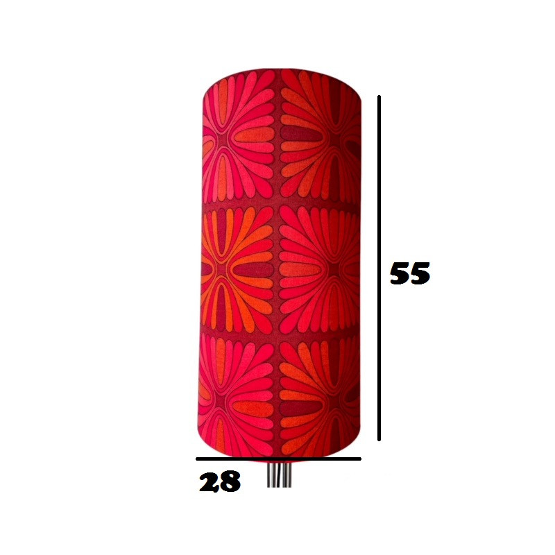 Lampshade Pausa H55 D28 - tissu vintage