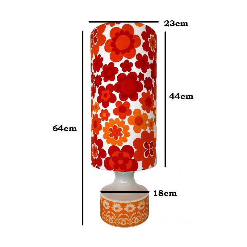 Lampe de chevet Summer of Love orange 70s