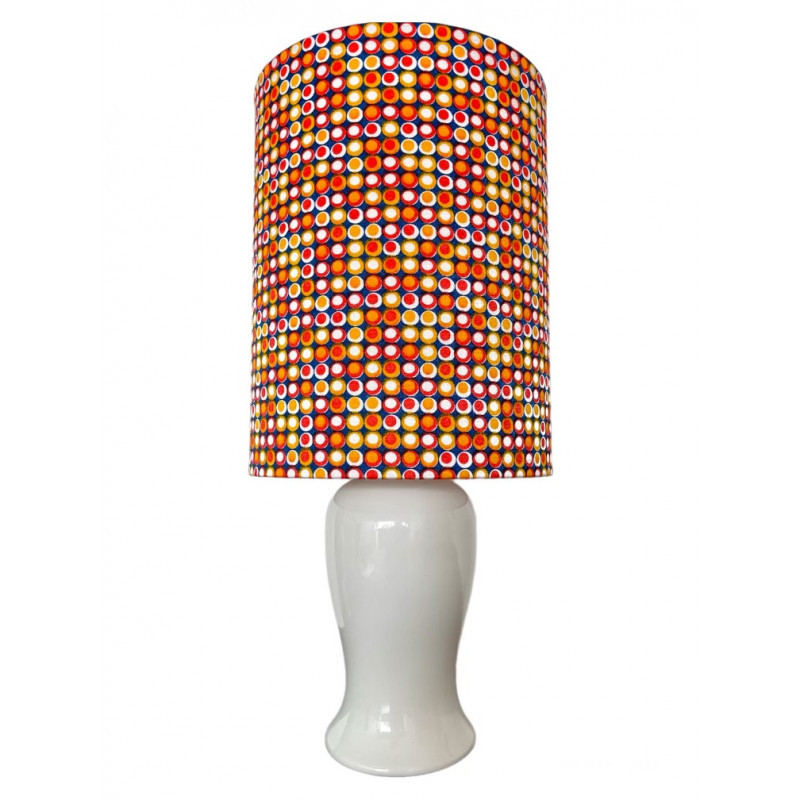 Lampshade Dotted H25 D20 - vintage tissue