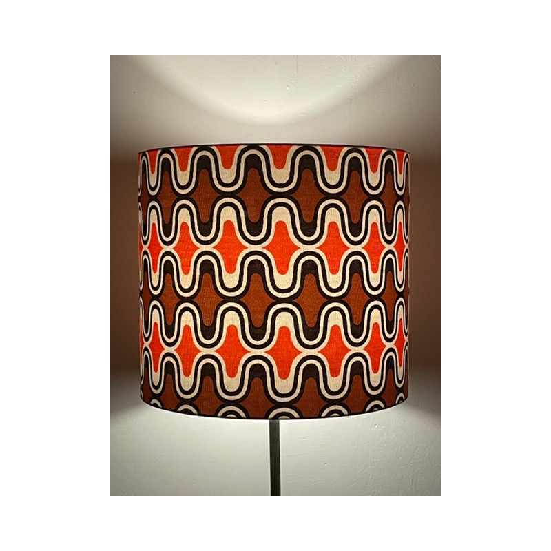 Lampshade Novaline H35 D40 1970's fabric