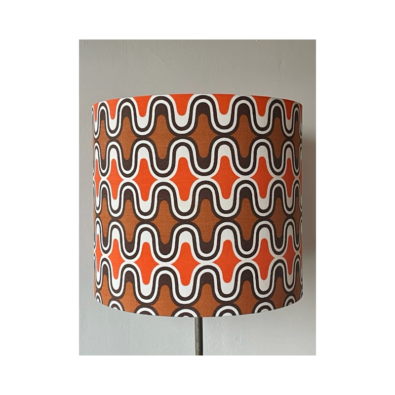 Lampshade Novaline H35 D40 1970's fabric