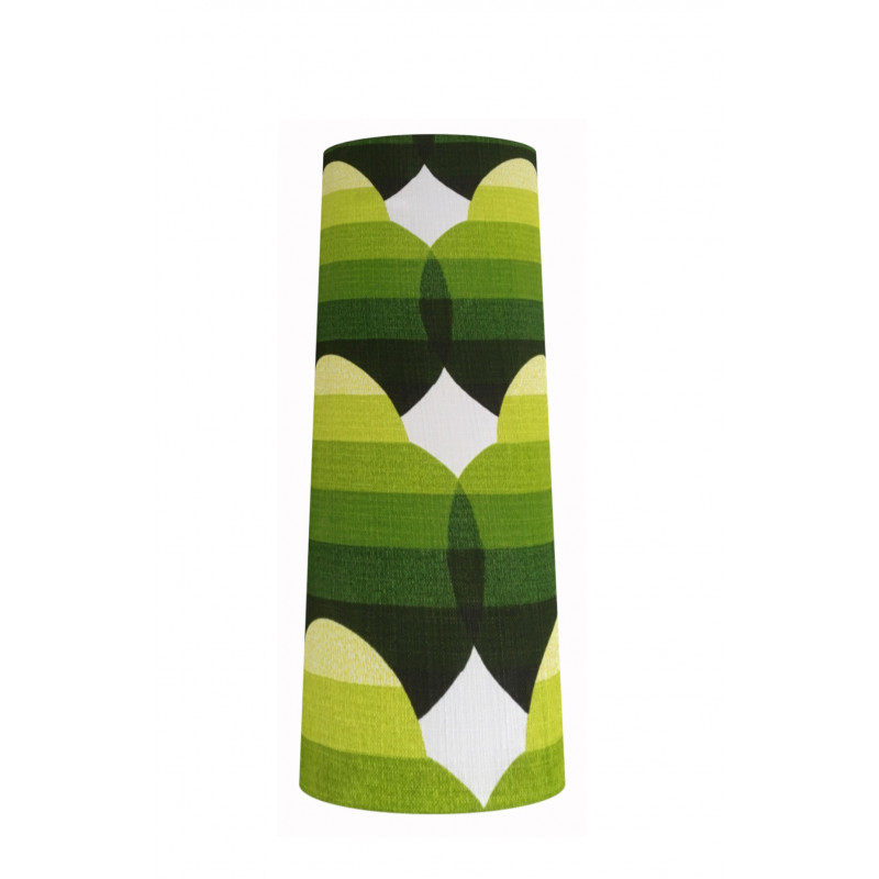 Lampshade Green Cloud H87cm D35cm D25cm - vintage fabric