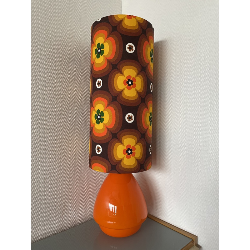 Lampshade Treflower H47 D22 - tissu vintage