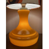 DeskLamp Apollo T - orange opalin glass and vintage fabric