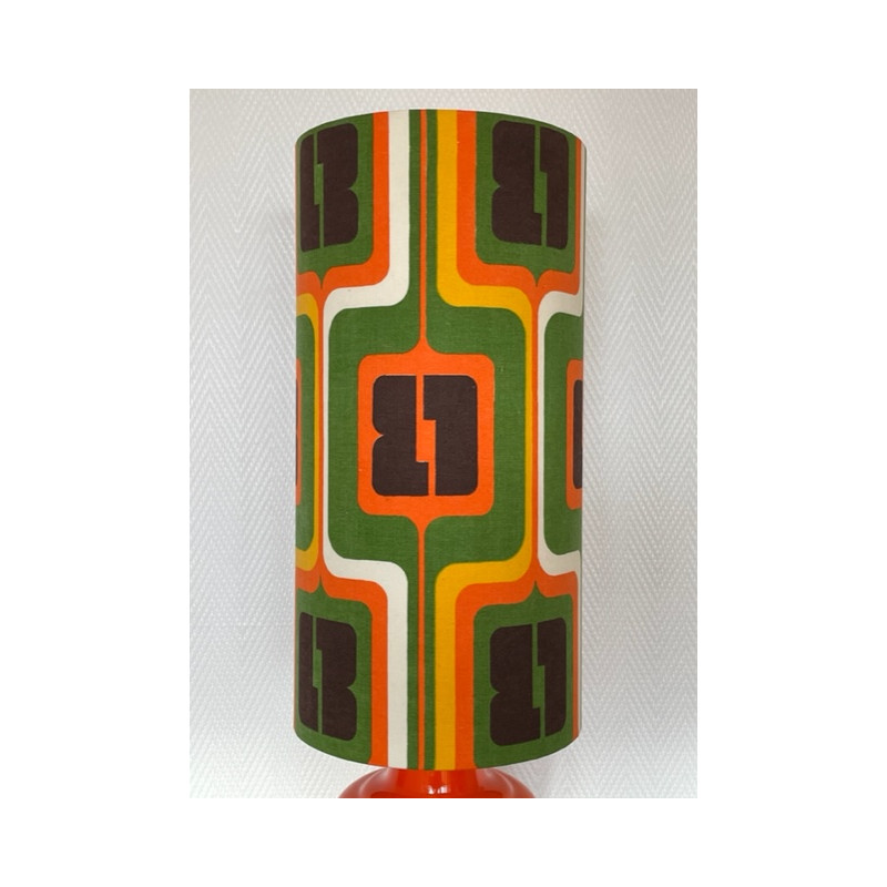 Lampshade Robin H40 D20 1970's fabric