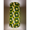 Desklamp French garden - glass and mid century fabric