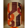 Lampshade Mexico - H75 D30cm - vintage fabric