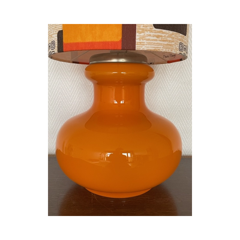 Desklamp Maori  - orange opalin glass