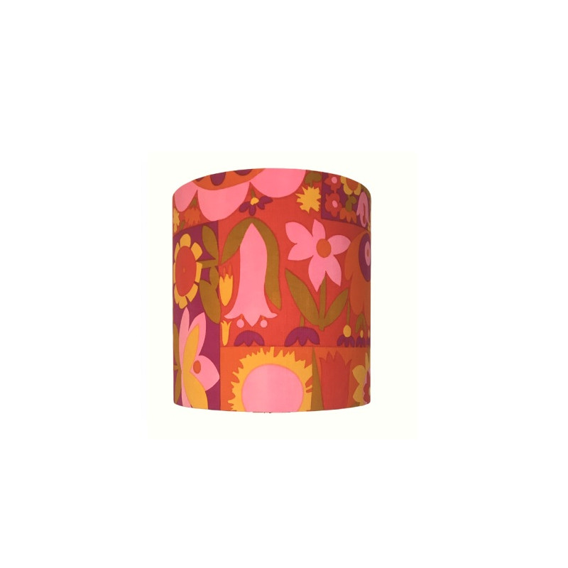 Lampshade Avoriaz H33 D33cm - 70's fabric