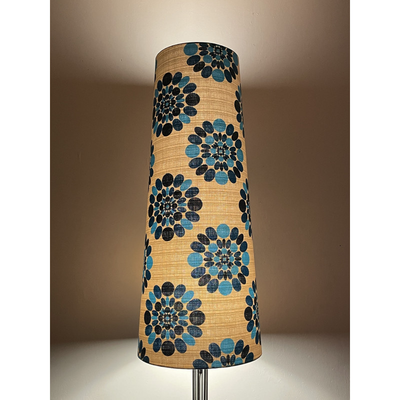 Lampshade blue Dolly H87cm D35cm D25cm - vintage fabric