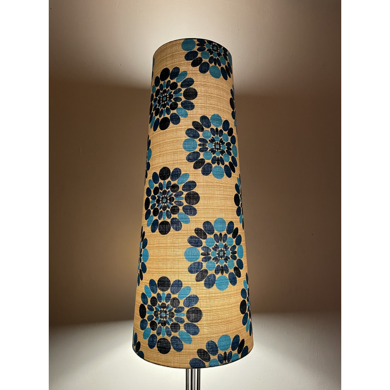 Lampshade blue Dolly H87cm D35cm D25cm - vintage fabric