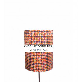 Lampshade Dotted H25 D20 - vintage...