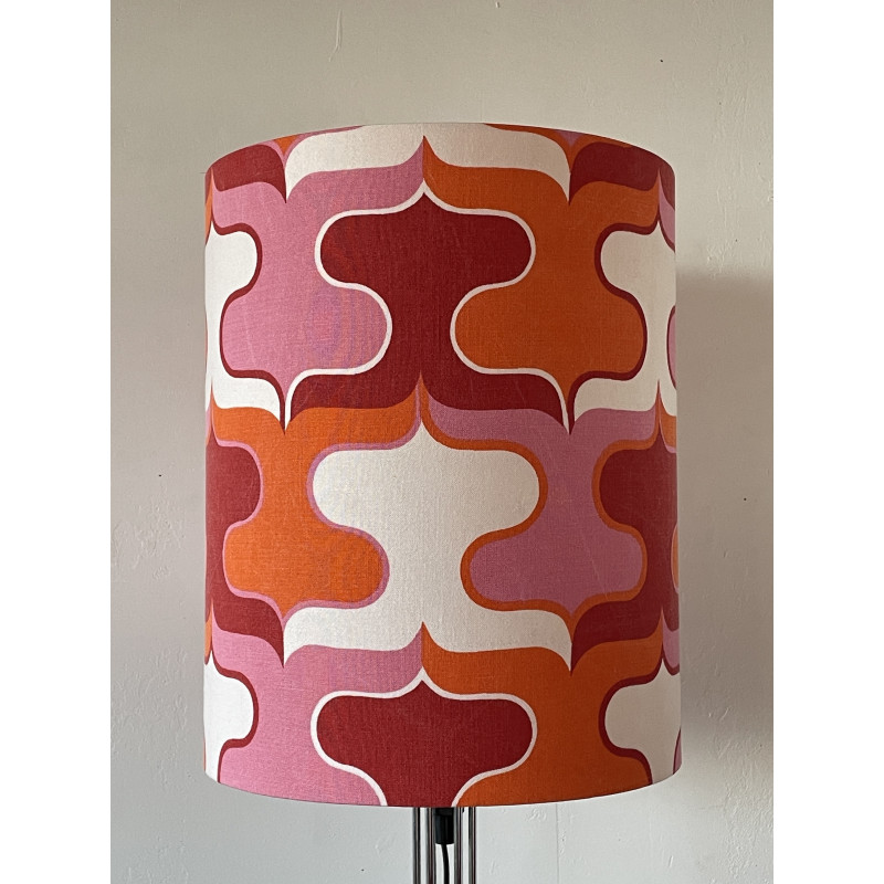 Lampshade Pink Bisou H36 D30cm - vintage fabric