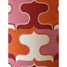 Abat-jour Pink Bisou H36 D30 - tissu vintage 70's