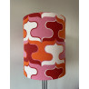 Lampshade Pink Bisou H36 D30cm - vintage fabric