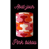 Abat-jour Pink Bisou H36 D30 - tissu vintage 70's