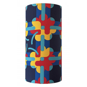 Abat-jour Blue Reef H40 D20 tissu vintage