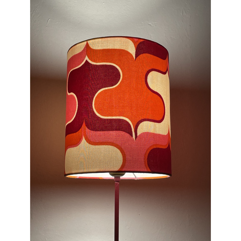 Lampshade Pink bisou H25 D20 vintage fabric