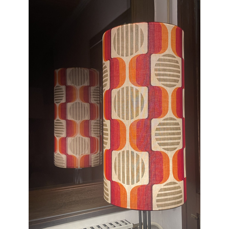 Lampshade Solaris H55 D30cm - tissu vintage