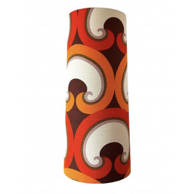 Abat-jour Conquistador H80 D35 D30 - tissu vintage