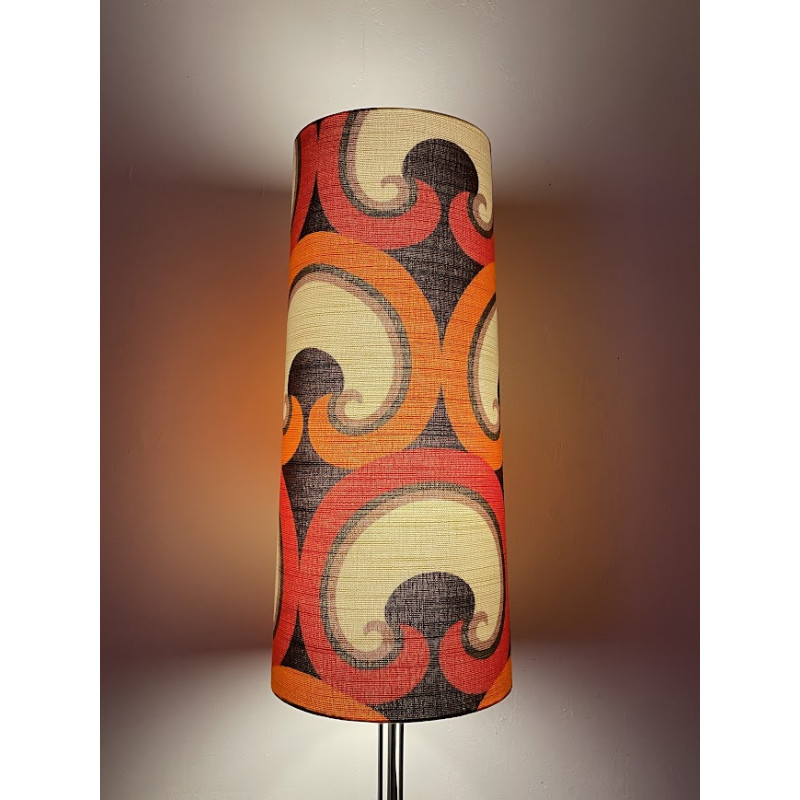 Lampshade Conquistador H80 D35 D30 - vintage fabric