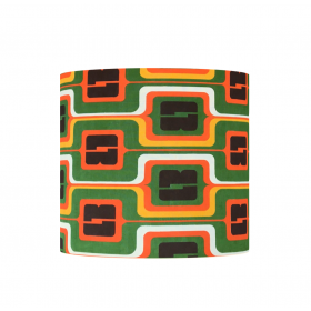 Lampshade Robin H38 D40cm - 70's fabric
