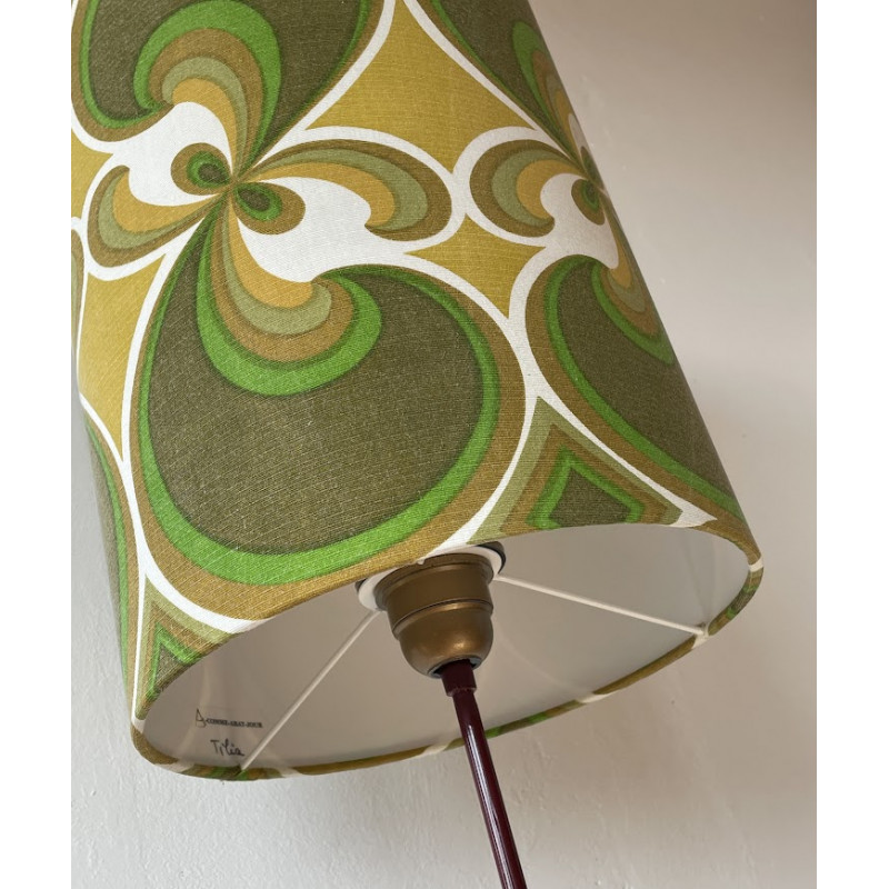 Lampshade Tilia H30 D20cm - mid-century fabric