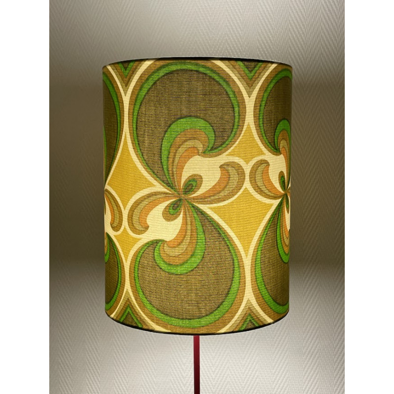 Lampshade Tilia H30 D20cm - mid-century fabric