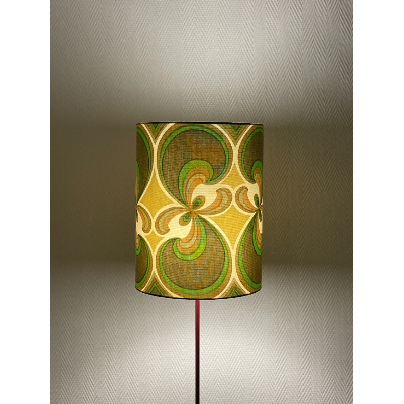 Lampshade Tilia H30 D20cm - mid-century fabric