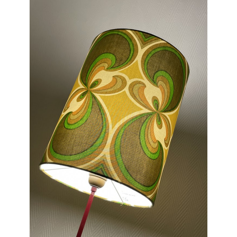 Lampshade Tilia H30 D20cm - mid-century fabric