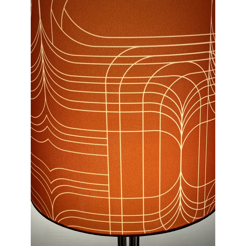 Abat-jour Spiro H87 D35 D25 - tissu vintage