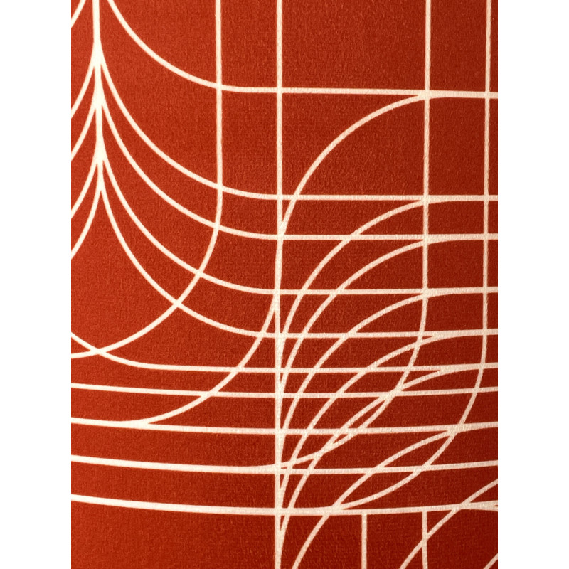 Abat-jour Spiro H87 D35 D25 - tissu vintage