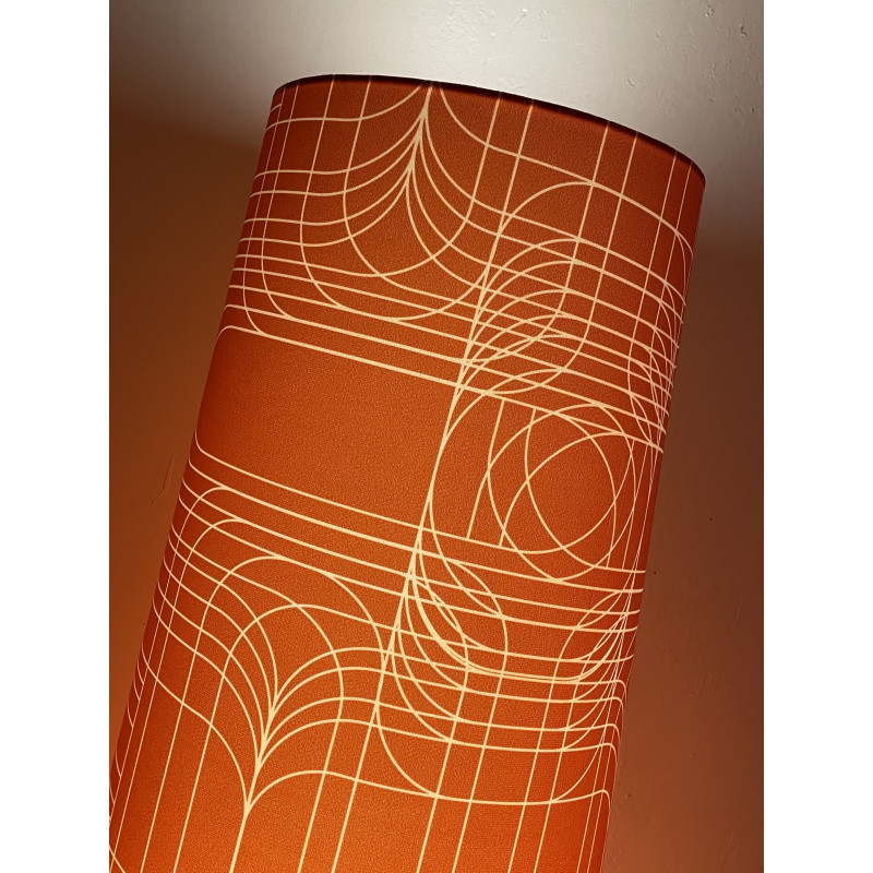 Abat-jour Spiro H87 D35 D25 - tissu vintage