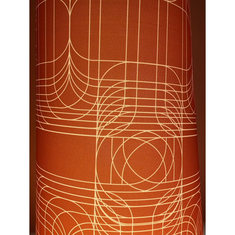 Abat-jour Spiro H87 D35 D25 - tissu vintage