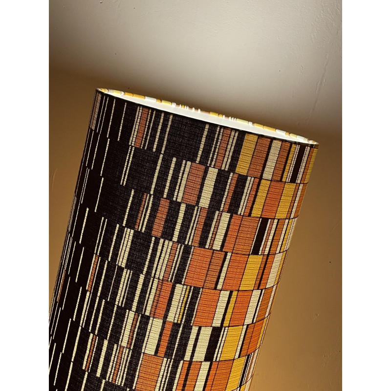 Lampshade Percussion H80 D30cm - 70s fabric