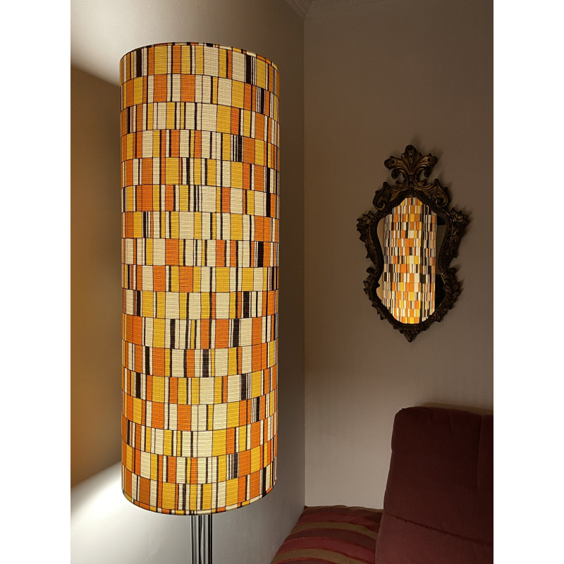 Lampshade Percussion H80 D30cm - 70s fabric