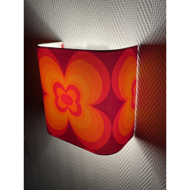 Wall lampshade Lucky  - mid-century fabric