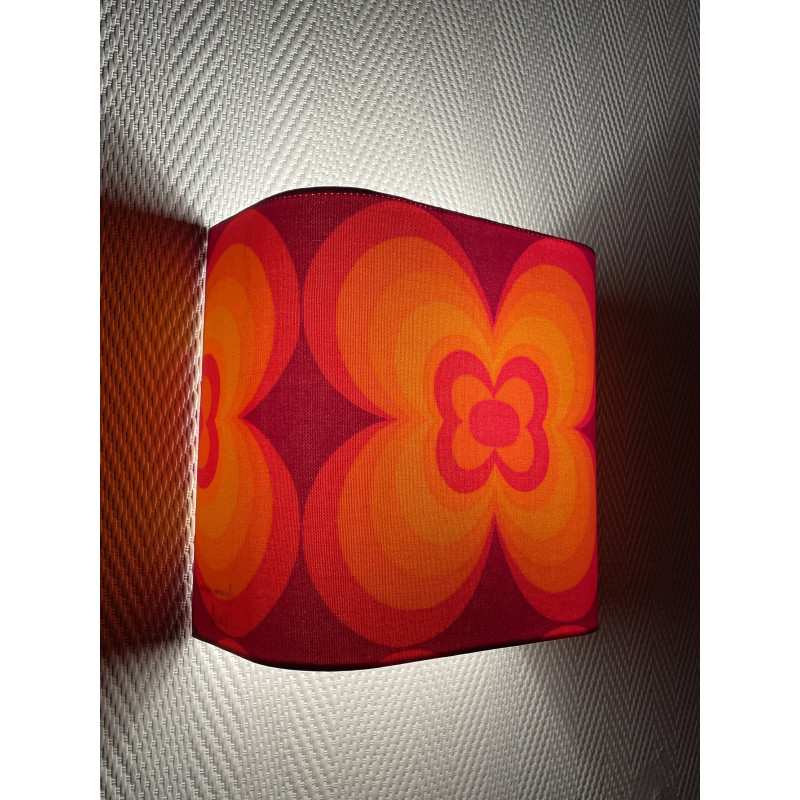 Wall lampshade Lucky  - mid-century fabric